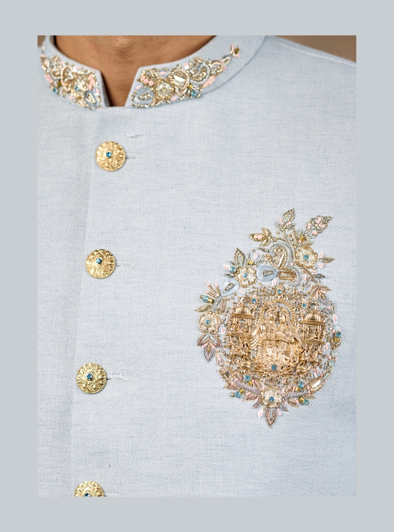 LIGHT BLLUE JODHPURI